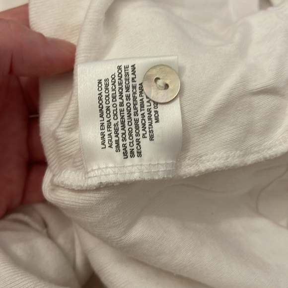 Caribbean Joe white button up cardigan like top - Picture 3 of 8